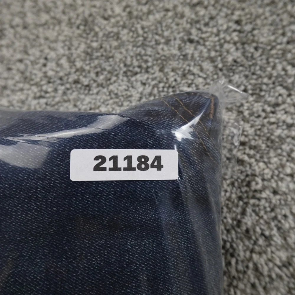 NEW True Religion Jeans‎ Mens 38X32 Blue Denim Rocco Relaxed Skinny Flap Pocket